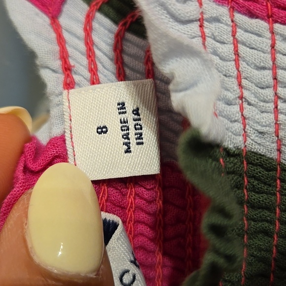 Jaine and Jack Cotton Striped Gauze Tiered Lined Ruffle Sleeveless Sundress NWOT - Picture 8 of 10